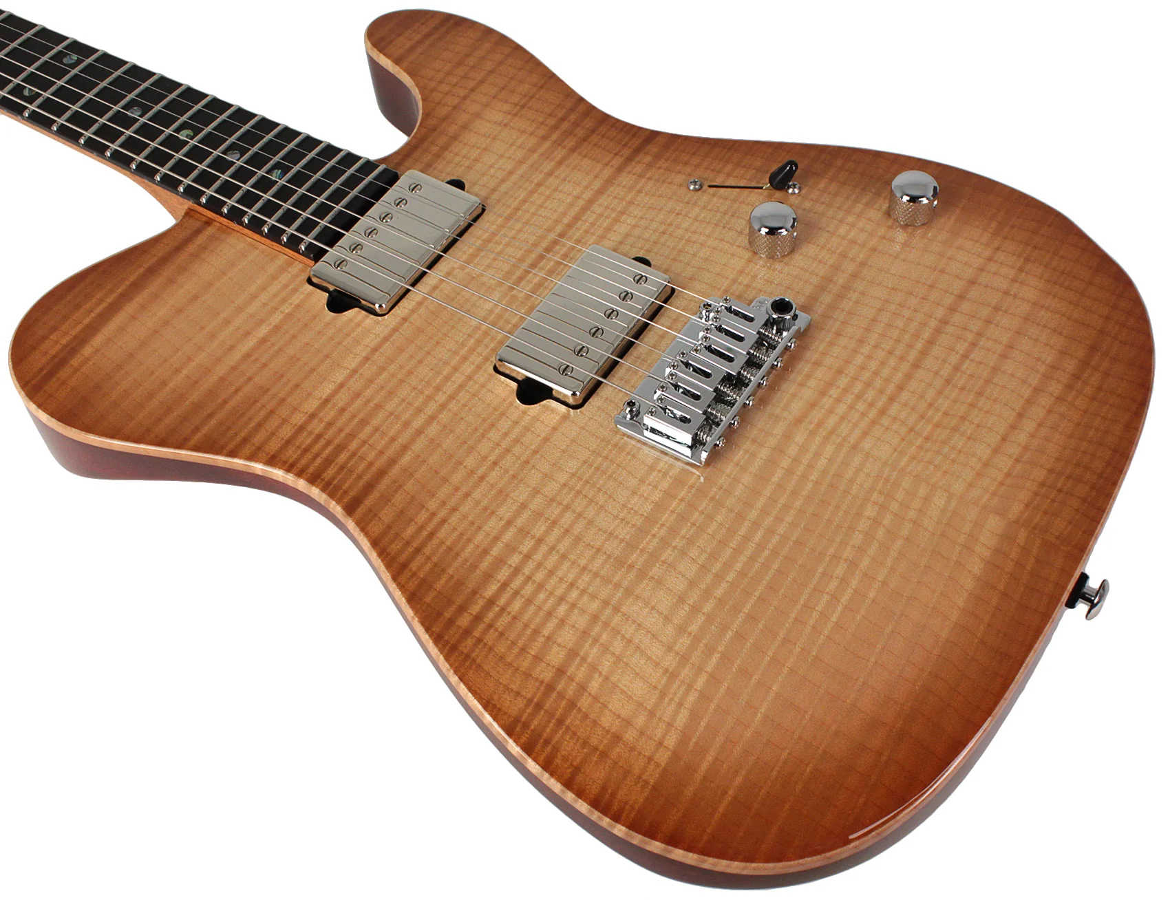Suhr Select Modern T Mahogany Guitar, Natural Burst - Image 4