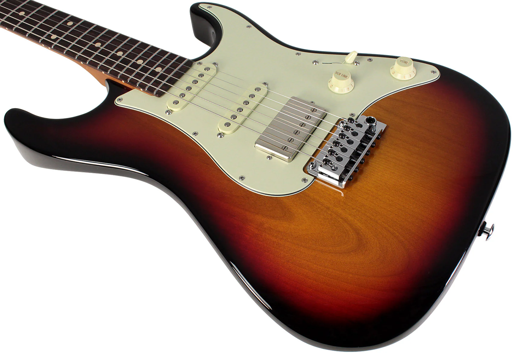 Suhr Select Standard Guitar, Roasted Neck, 3-Tone Burst - Image 4