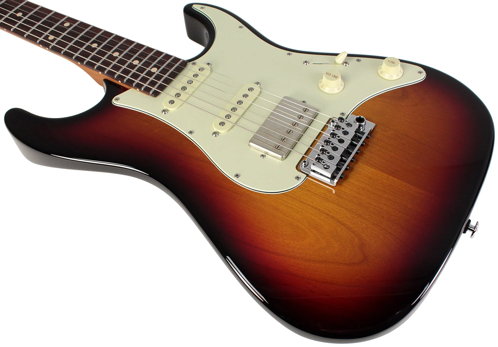 Suhr Select Standard Guitar, Roasted Neck, 3-Tone Burst - Image 4