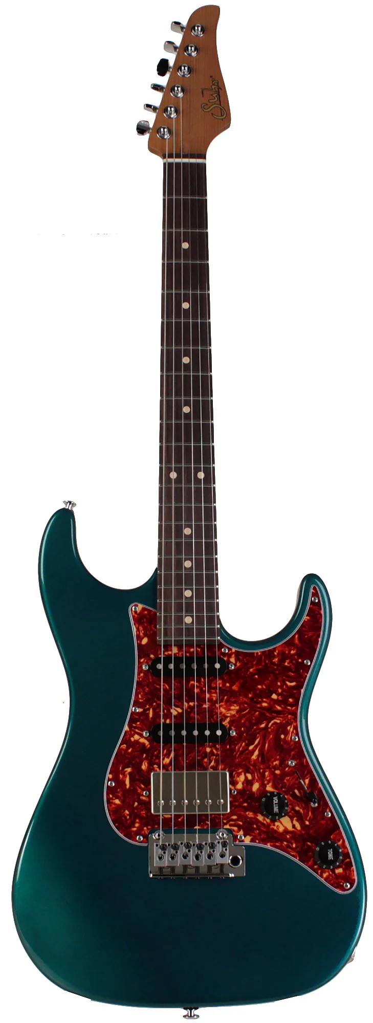 Suhr Select Standard Guitar, Roasted Neck, Ocean Turquoise Metallic