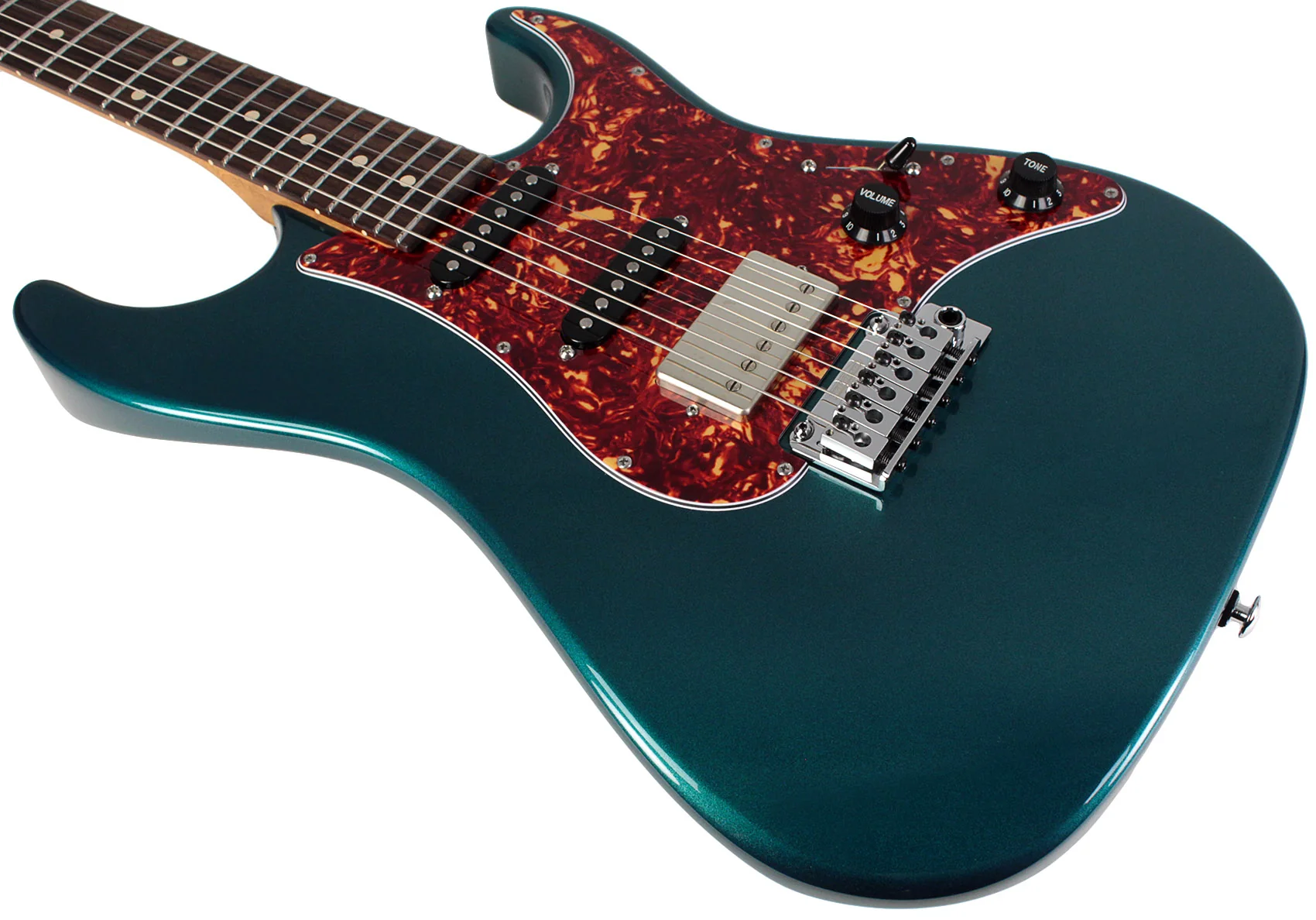 Suhr Select Standard Guitar, Roasted Neck, Ocean Turquoise Metallic - Image 4