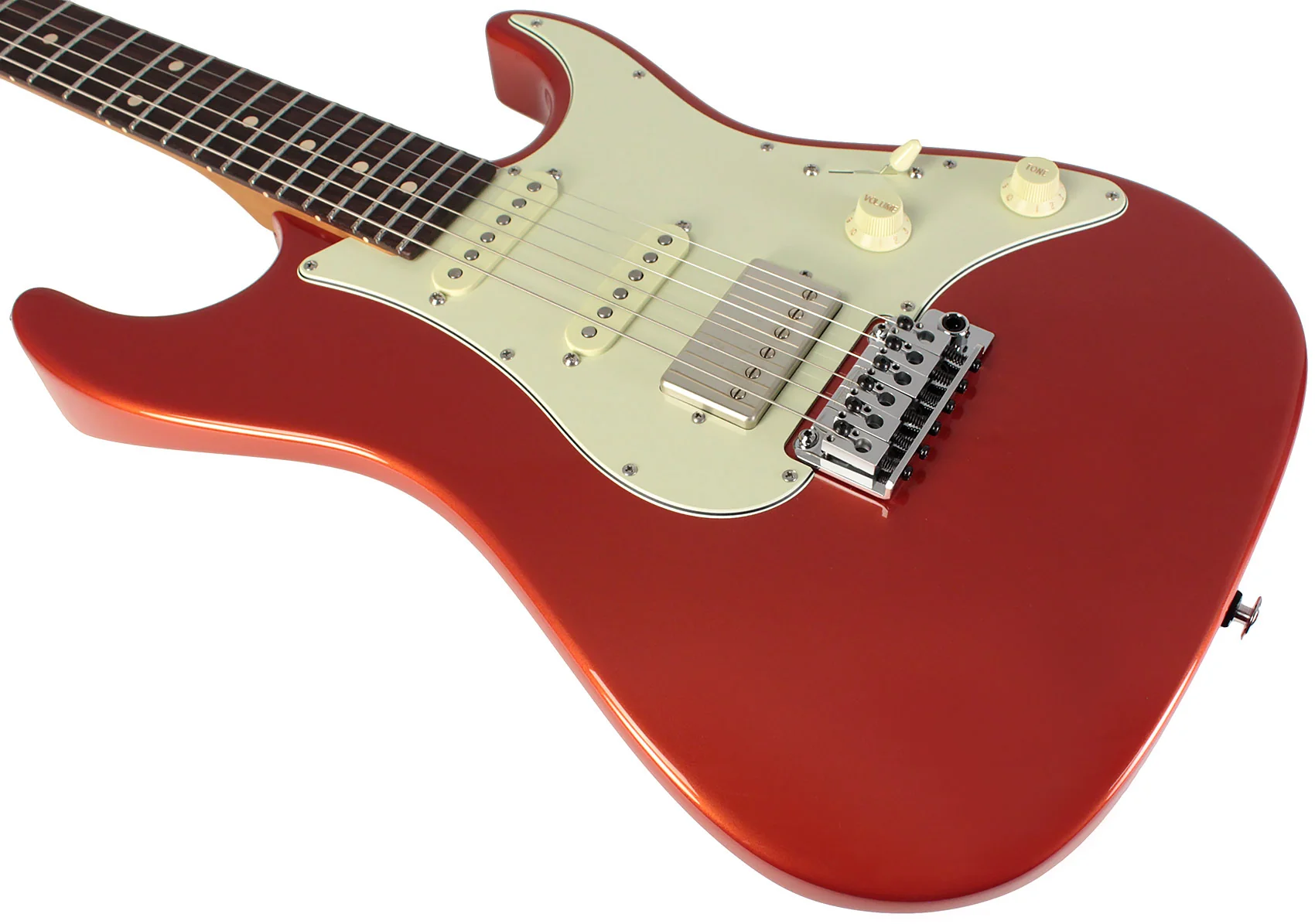Suhr Select Standard Guitar, Roasted Neck, Orange Crush Metallic - Image 3