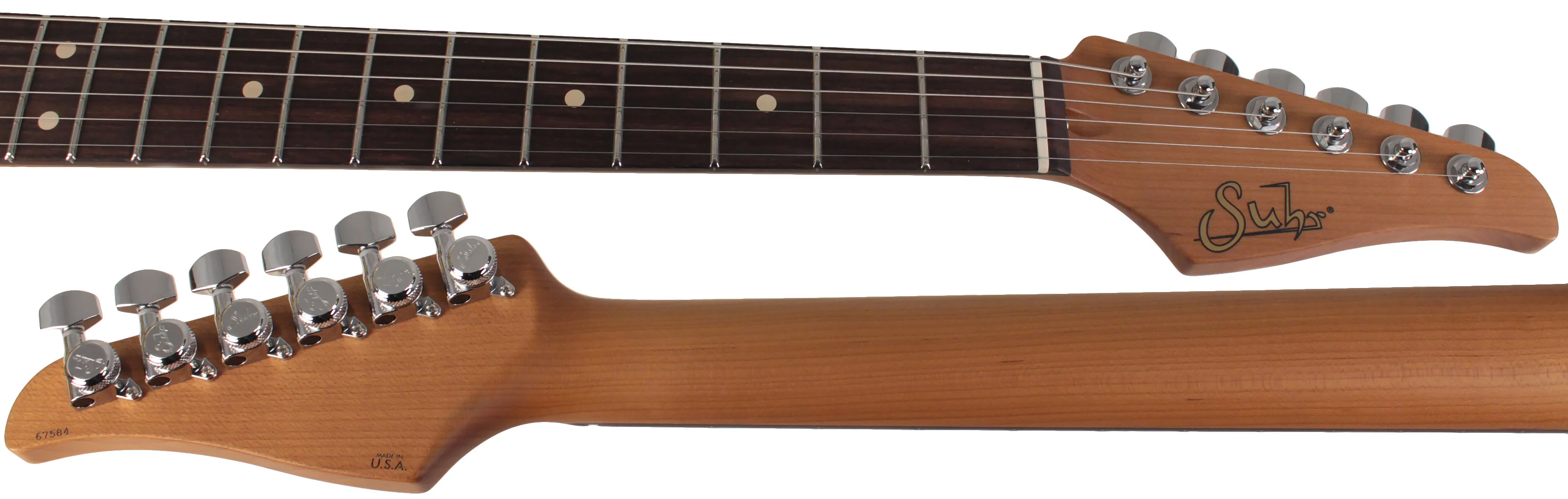 Suhr Select Standard Guitar, Roasted Neck, Orange Crush Metallic - Image 8