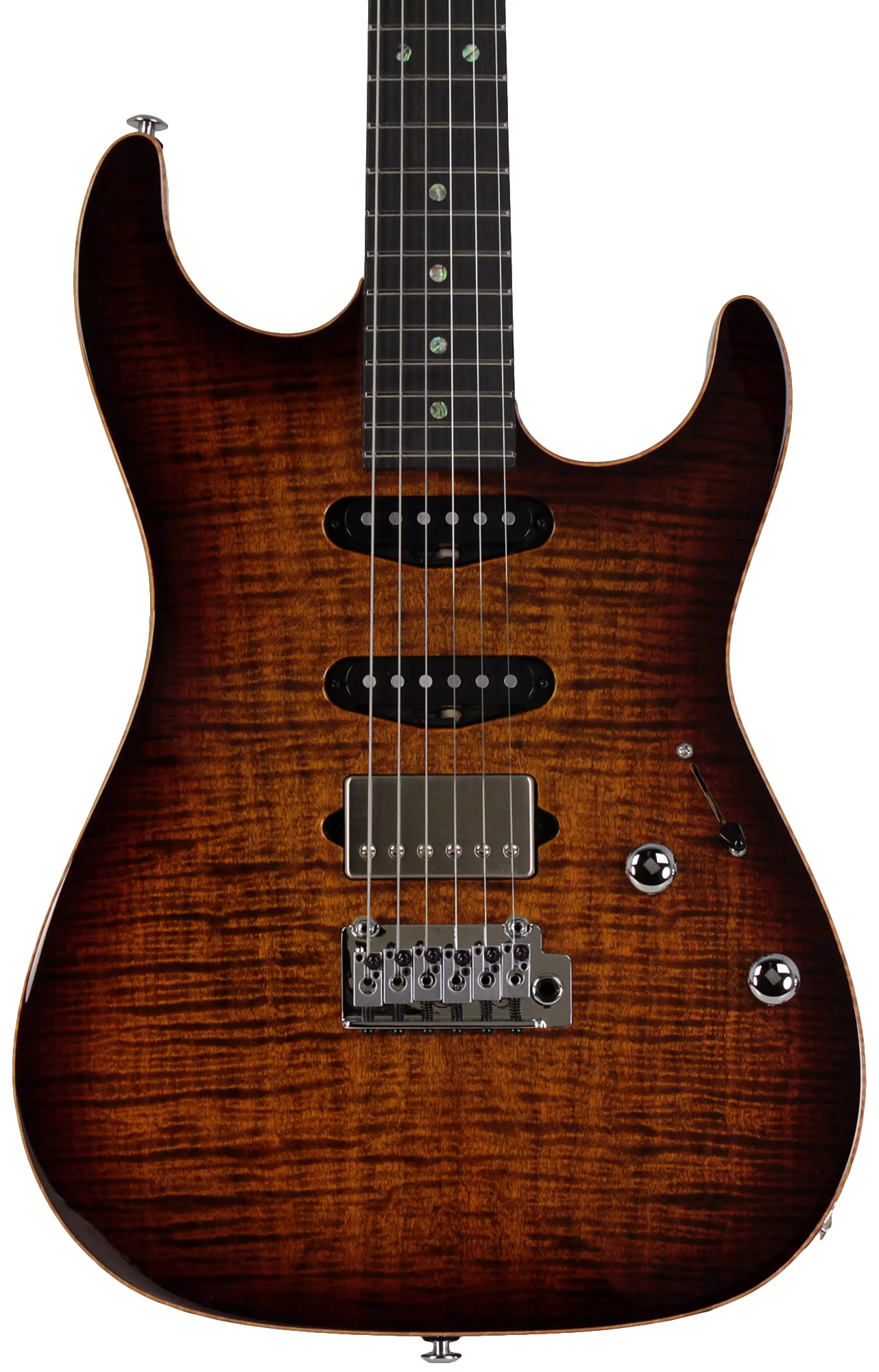 Suhr Select Standard Mahogany Guitar, Bengal Burst - Image 6