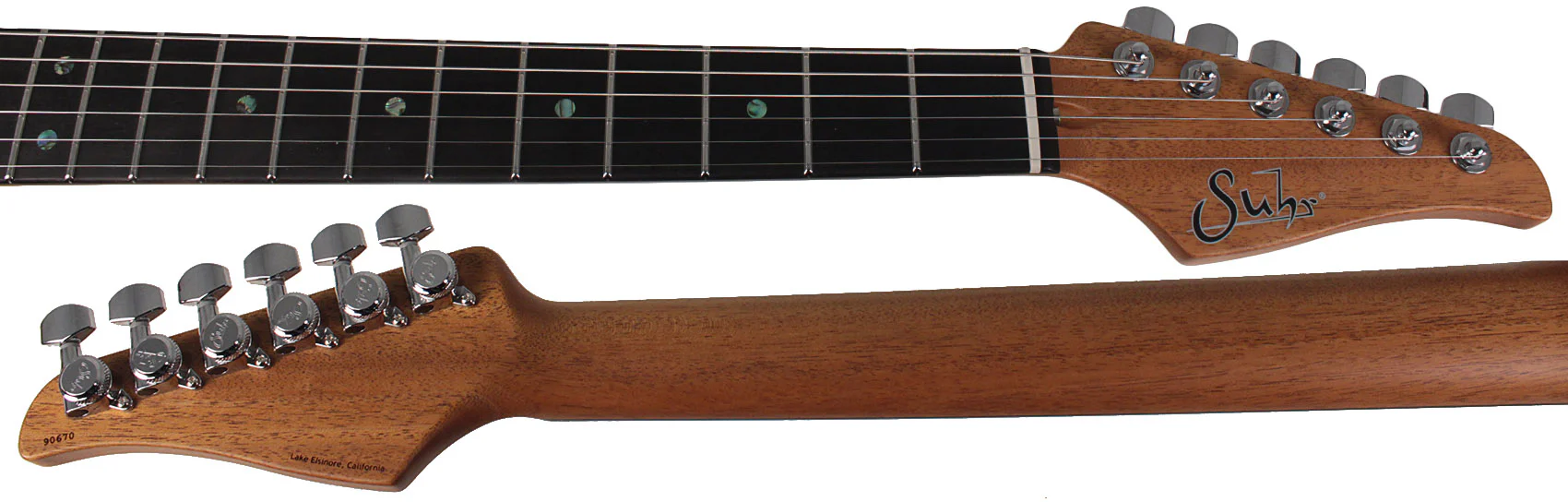 Suhr Select Standard Mahogany Guitar, Burl Suhr Burst - Image 8