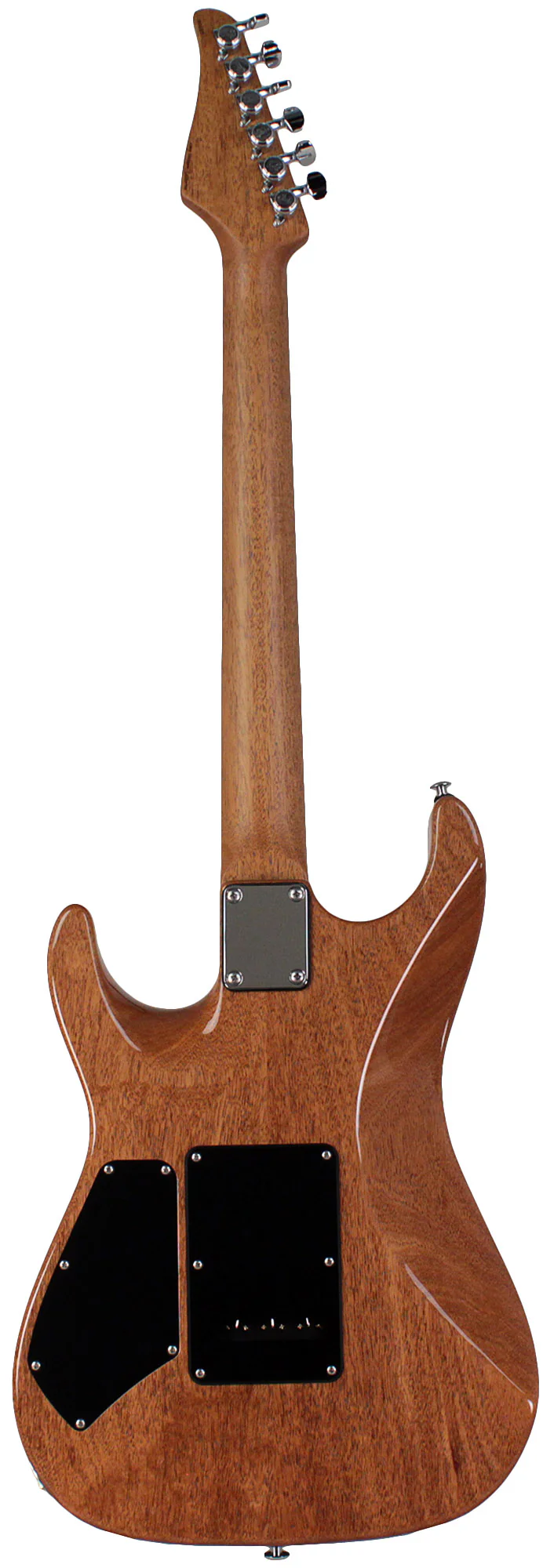 Suhr Select Standard Mahogany Guitar, Burl Trans Blue Denim Slate - Image 7