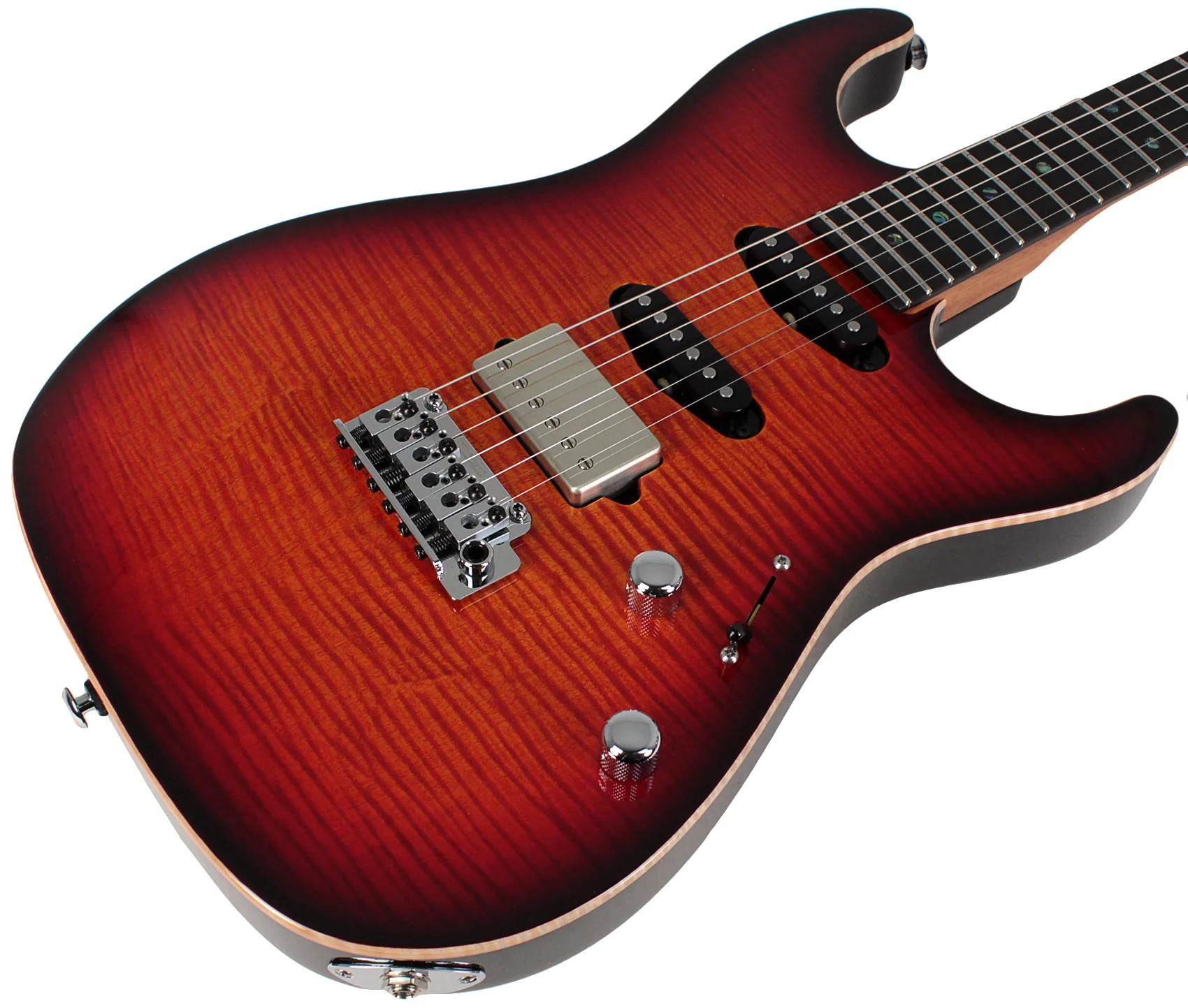 Suhr Select Standard Mahogany Guitar, Inferno Burst - Image 2