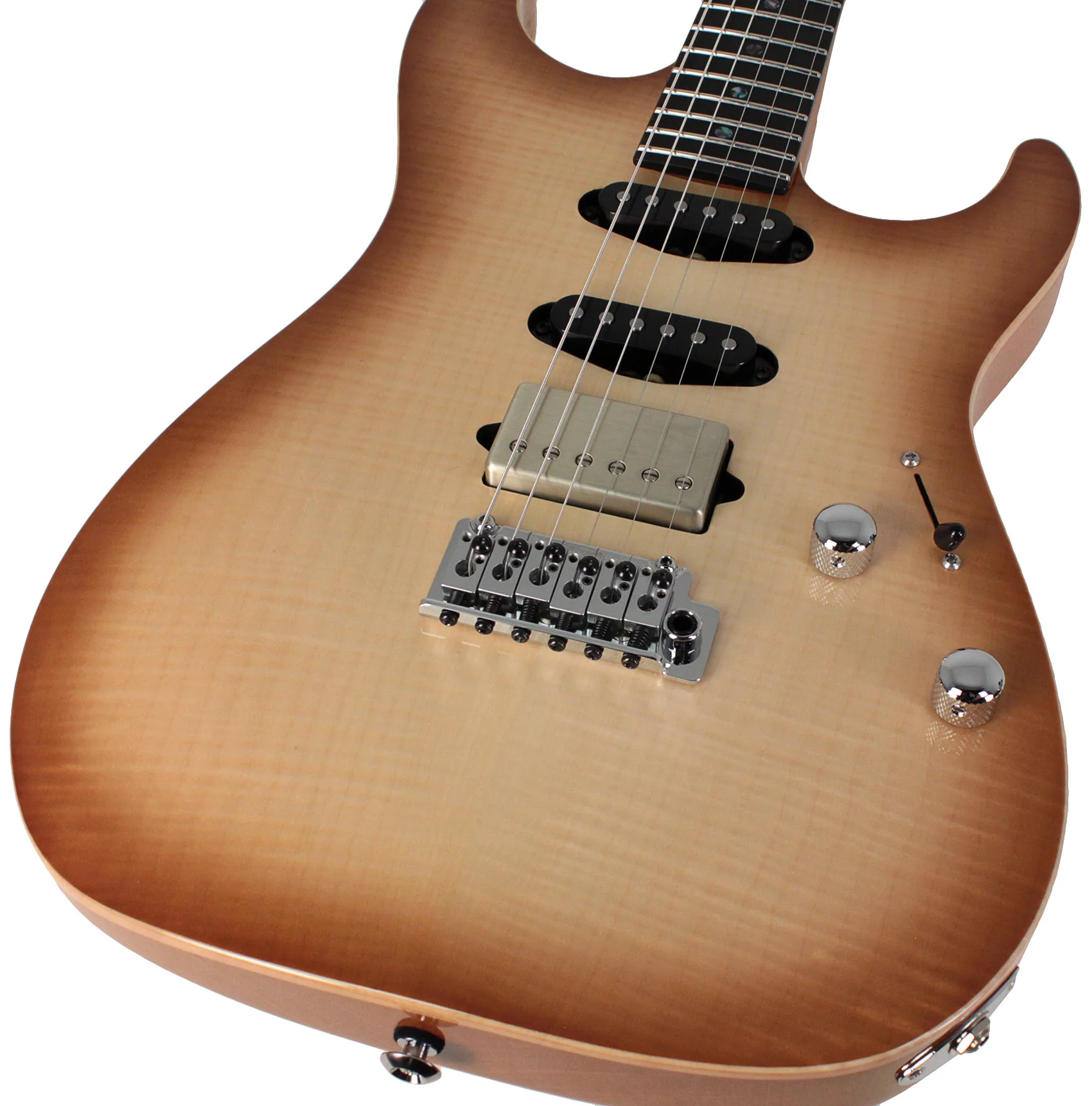 Suhr Select Standard Mahogany Guitar, Natural Burst - Image 3