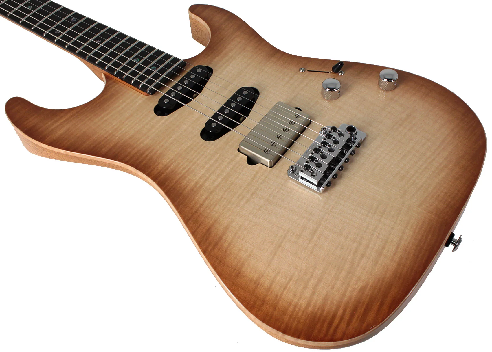 Suhr Select Standard Mahogany Guitar, Natural Burst - Image 4