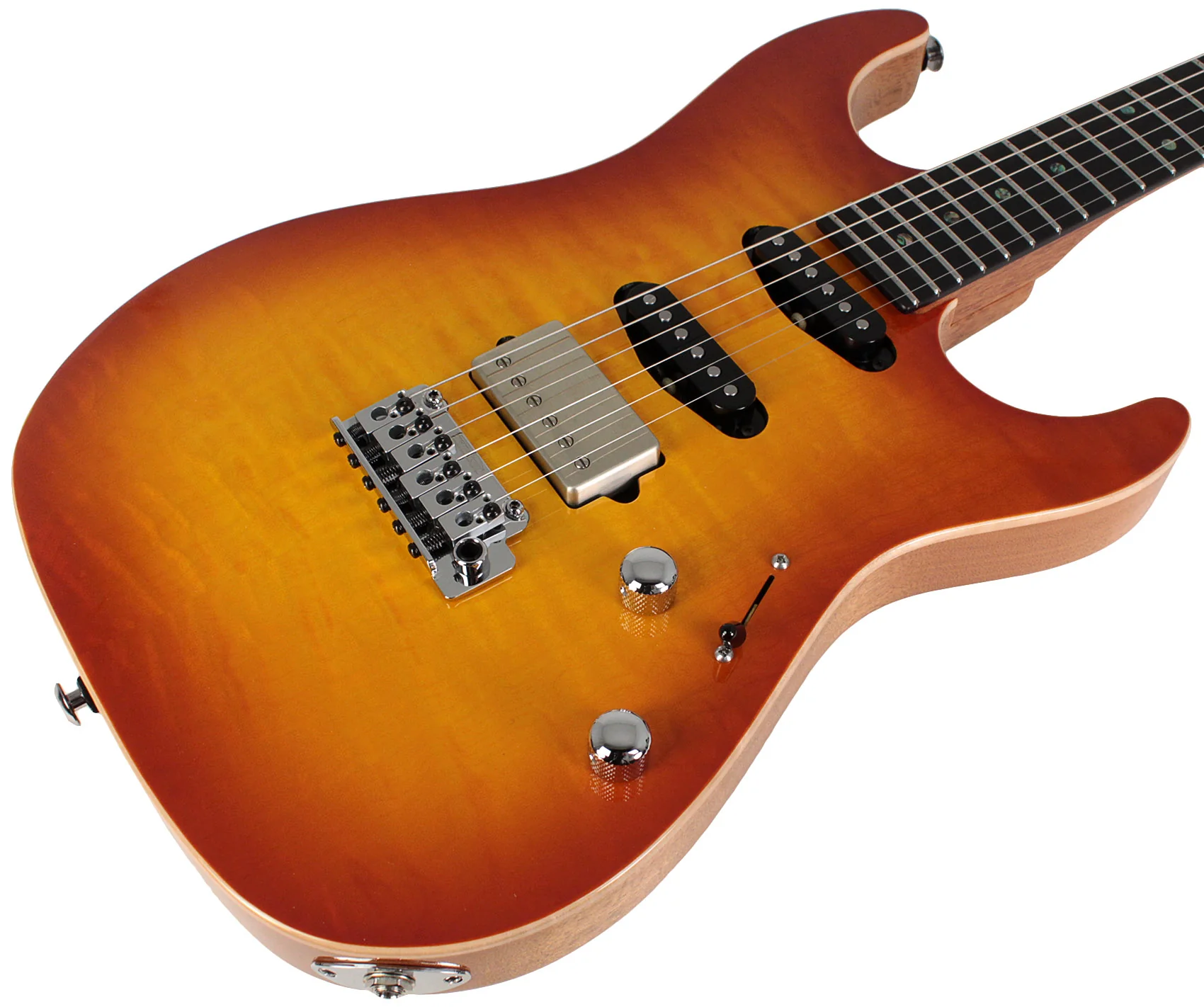 Suhr Select Standard Mahogany Guitar, Quilted Suhr Burst - Image 2
