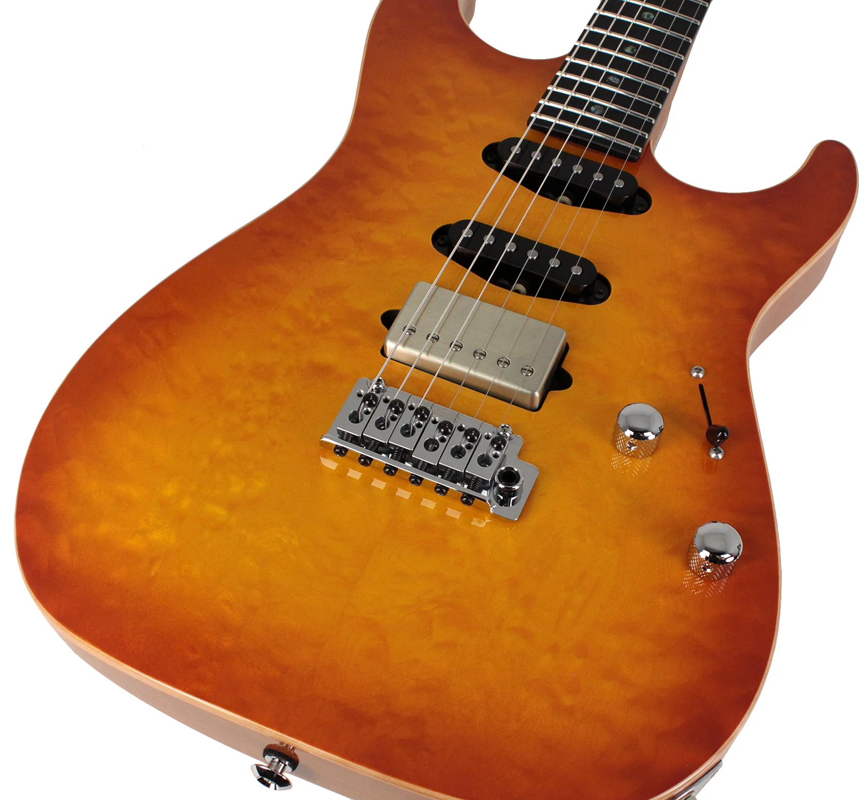 Suhr Select Standard Mahogany Guitar, Quilted Suhr Burst - Image 3