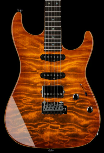 Suhr Select Standard Mahogany Guitar, Quilted Suhr Burst - Image 2