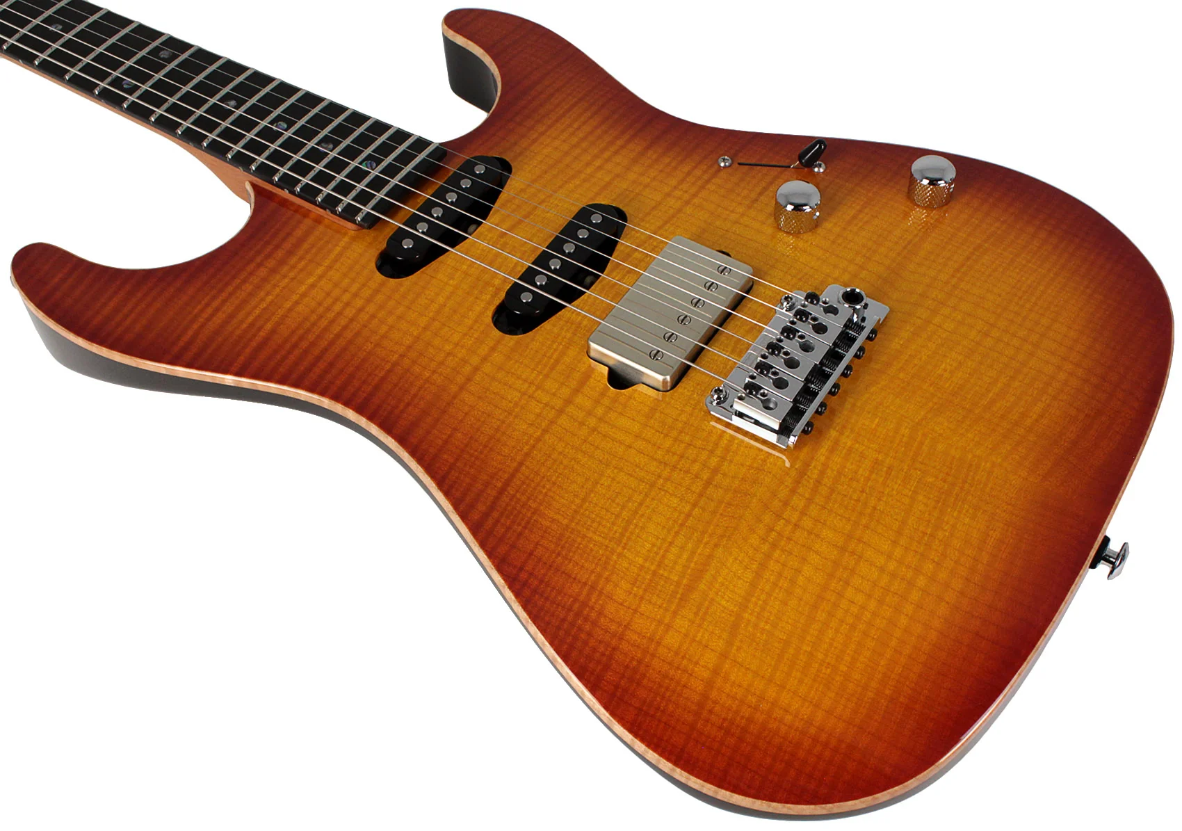 Suhr Select Standard Mahogany Guitar, Suhr Burst - Image 4