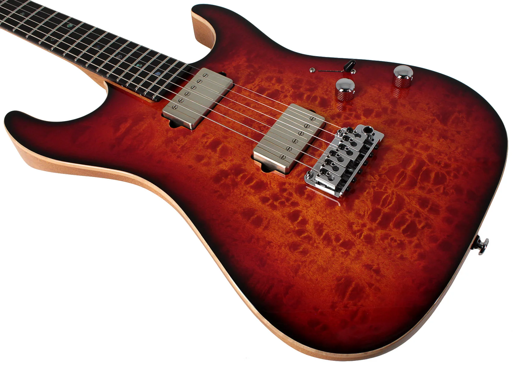 Suhr Select Standard Mahogany HH Guitar, Quilt Inferno Burst - Image 4