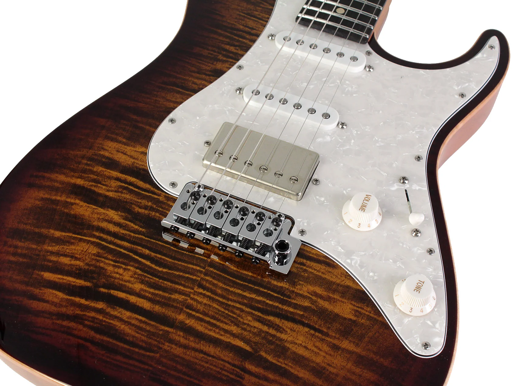Suhr Select Standard Plus Mahogany Guitar, Bengal Burst - Image 4