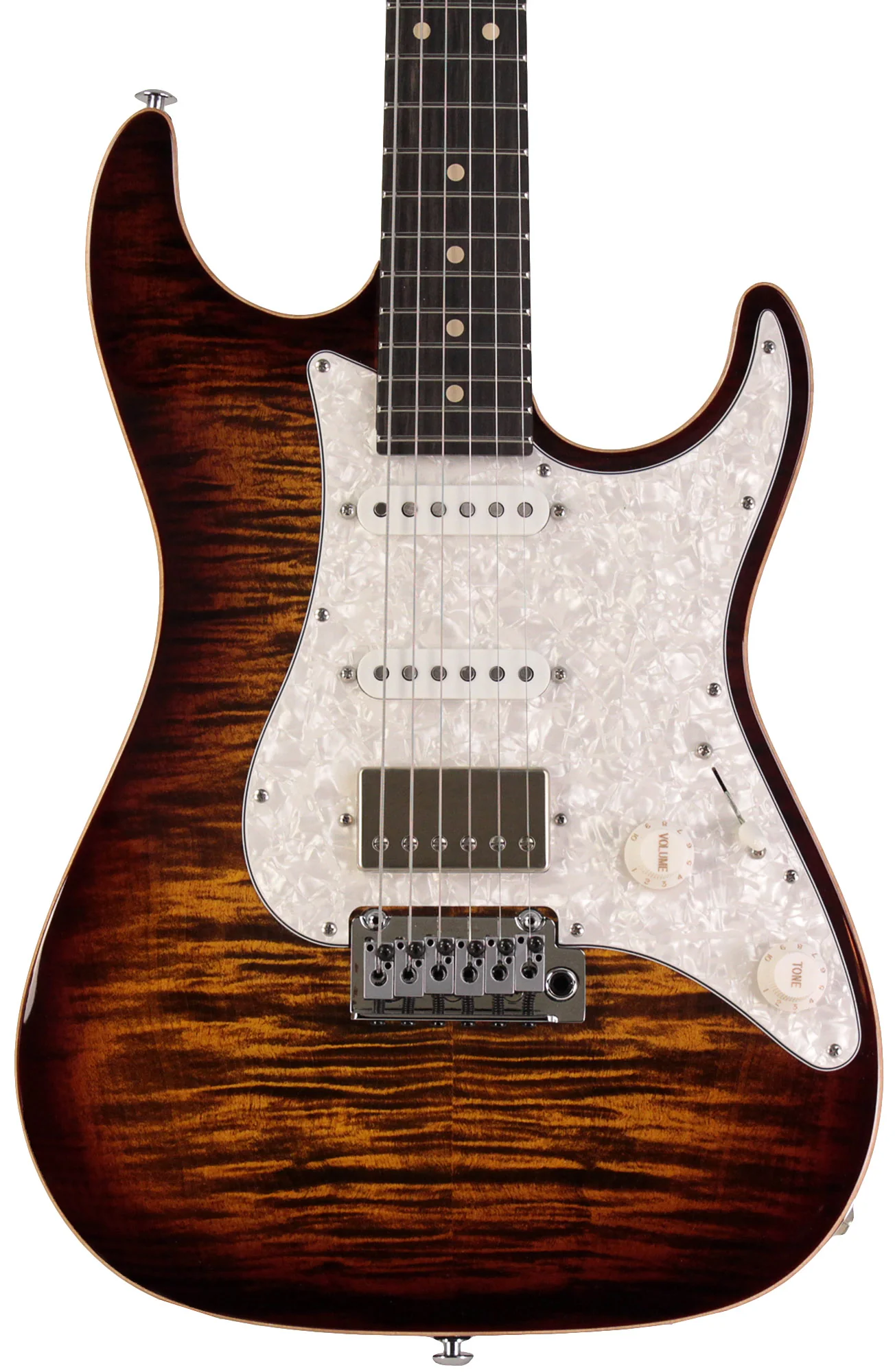 Suhr Select Standard Plus Mahogany Guitar, Bengal Burst - Image 6