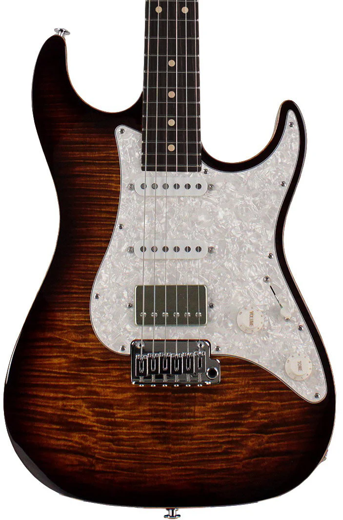 Suhr Select Standard Plus Mahogany Guitar, Bengal Burst - Image 2
