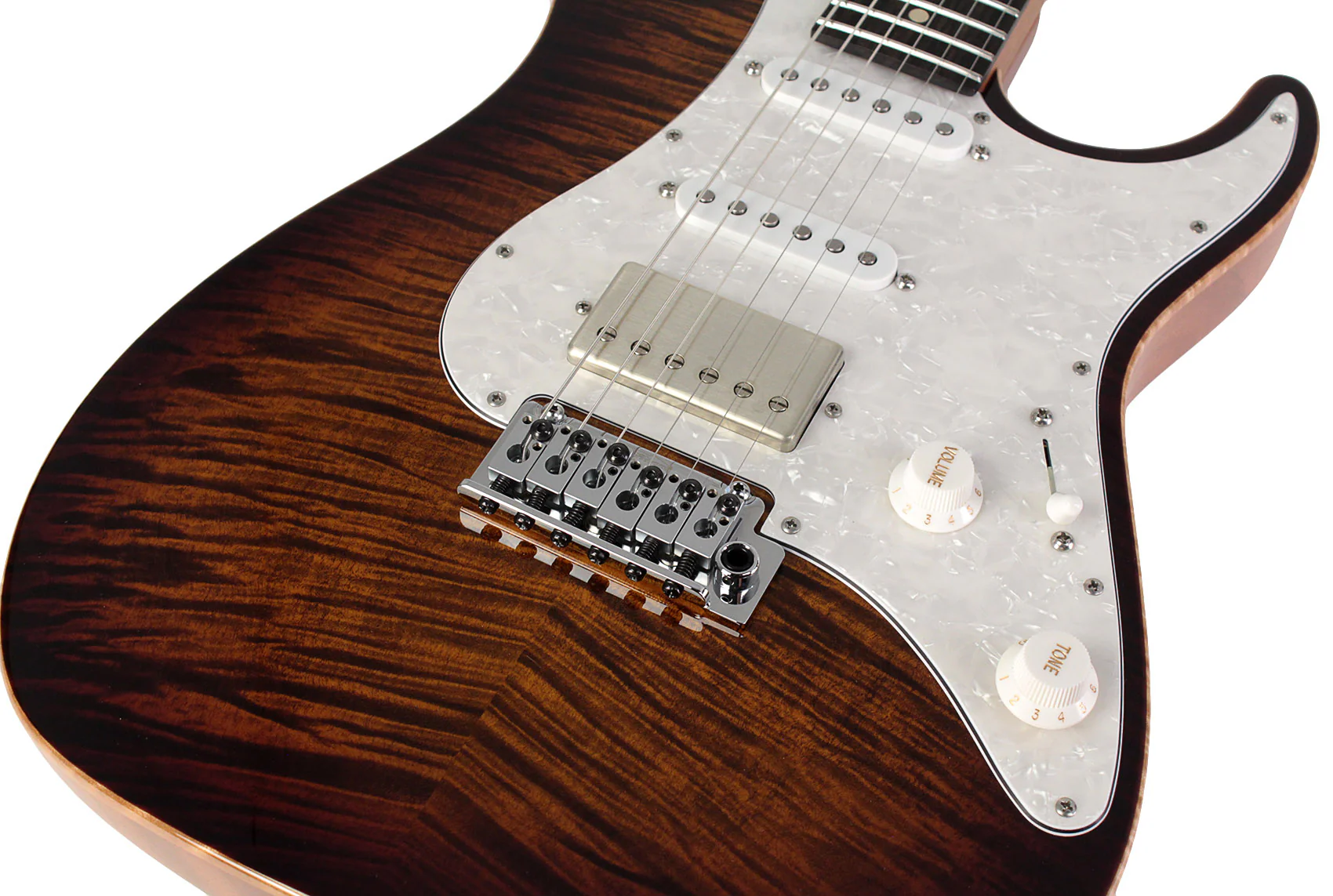 Suhr Select Standard Plus Mahogany Guitar, Bengal Burst - Image 3