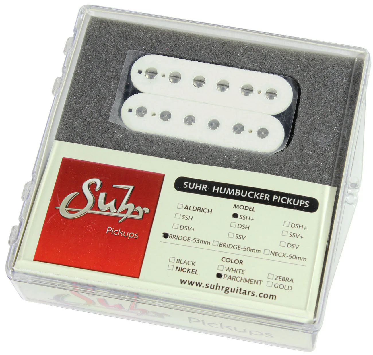 Suhr SSH+ Bridge Pickup, Parchment, 50mm - Image 2