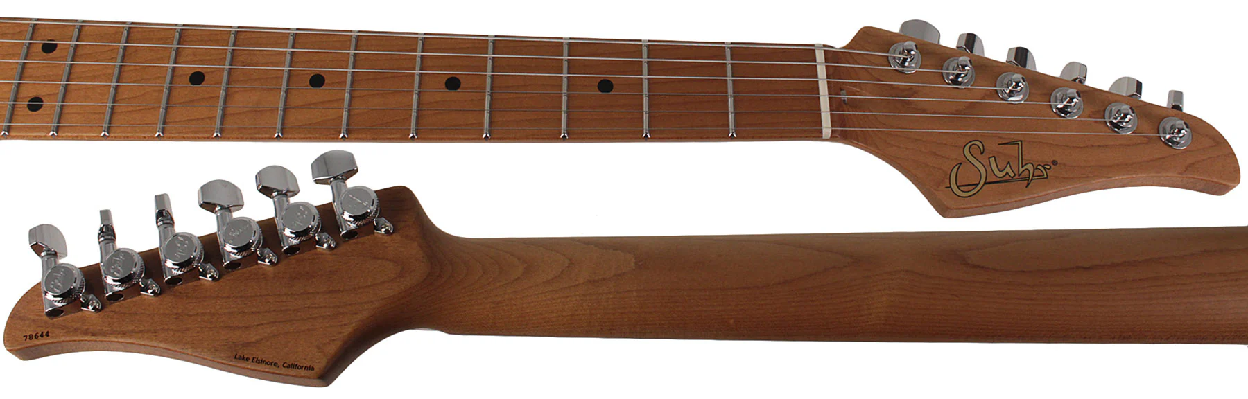 Suhr Standard Plus Guitar, Bahama Blue, Roasted Maple - Image 8