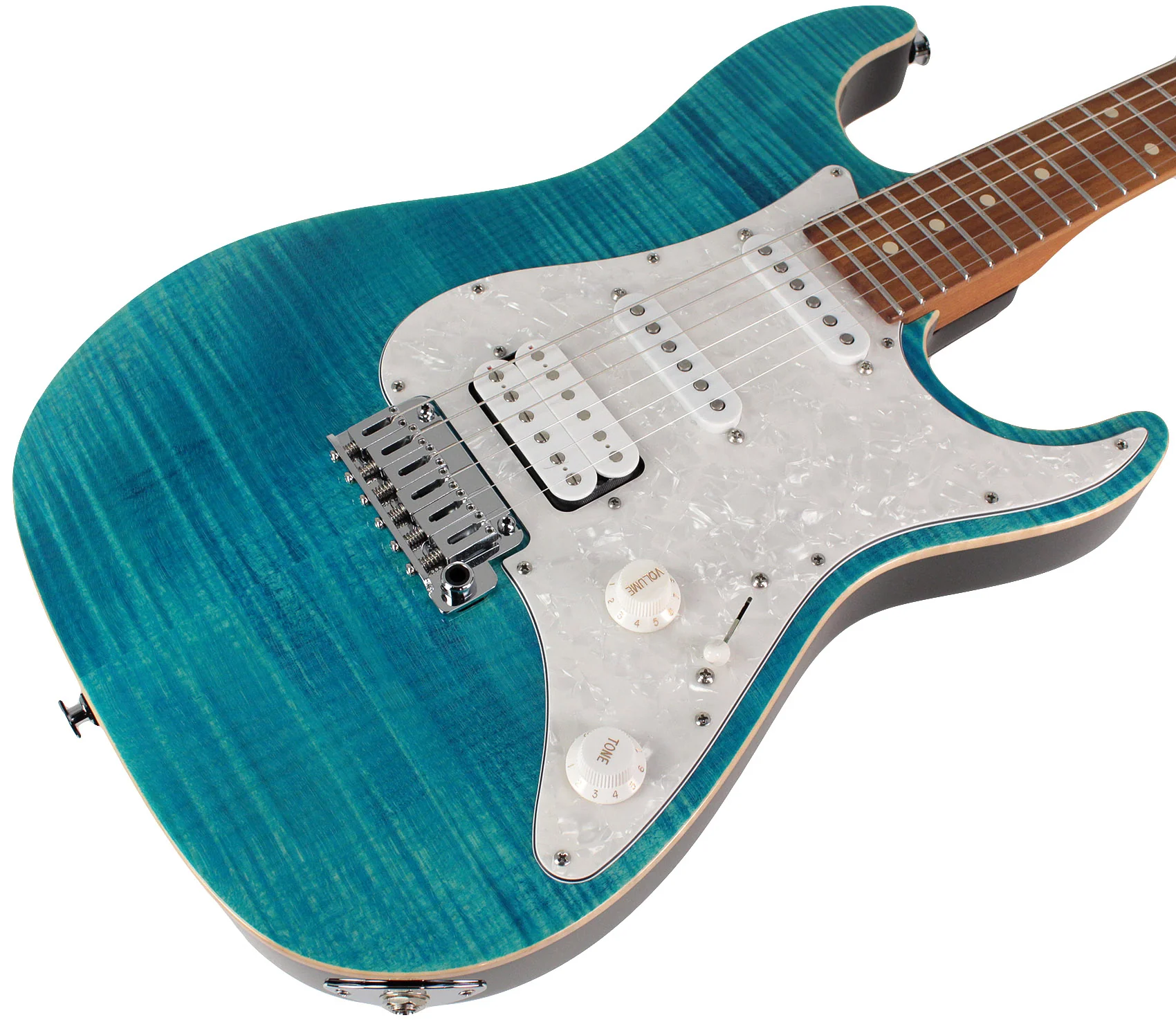 Suhr Standard Plus Guitar, Bahama Blue, Pau Ferro - Image 2