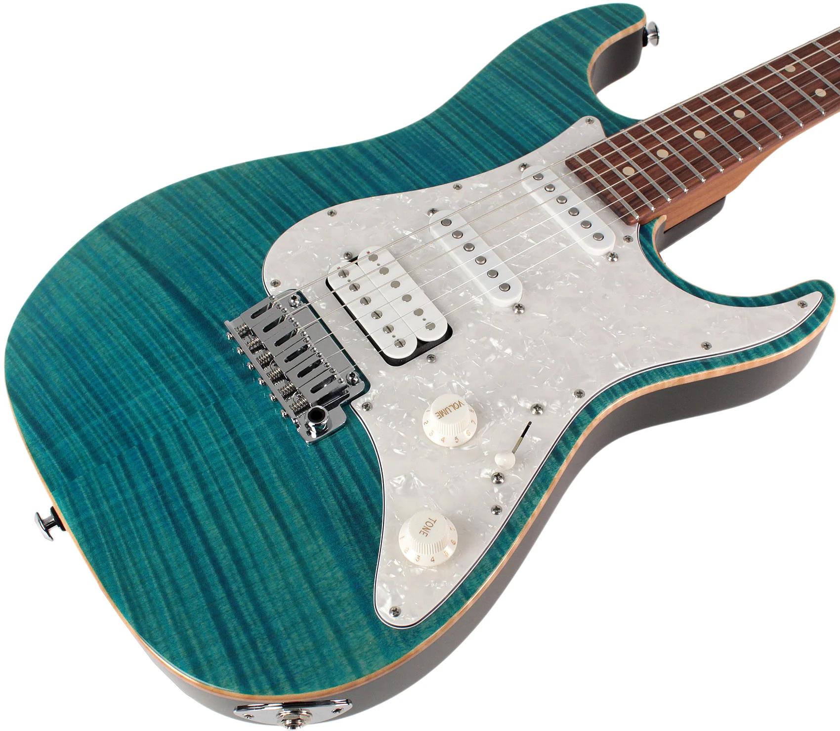 Suhr Standard Plus Guitar, Bahama Blue, Pau Ferro - Image 2