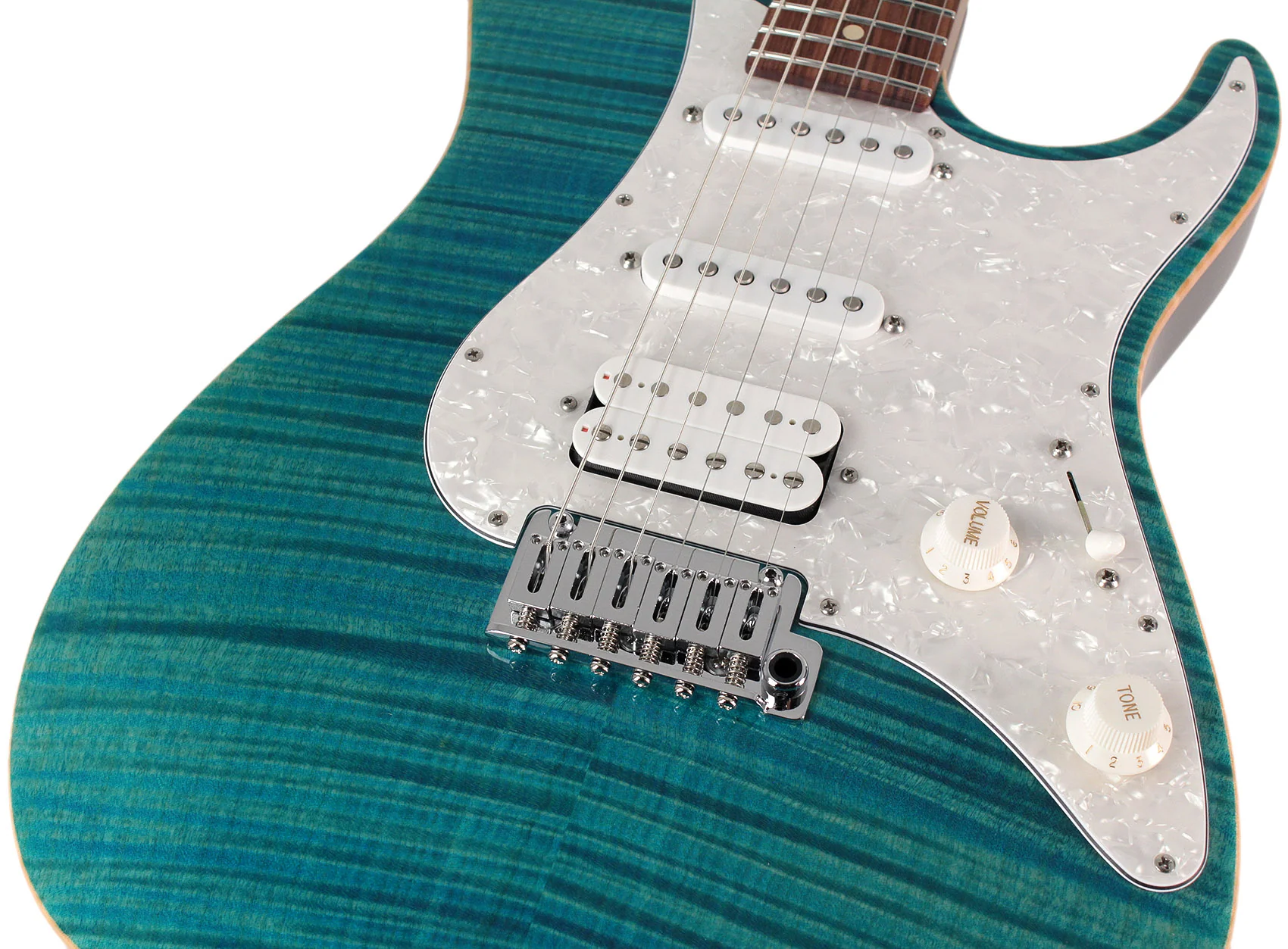 Suhr Standard Plus Guitar, Bahama Blue, Pau Ferro - Image 3