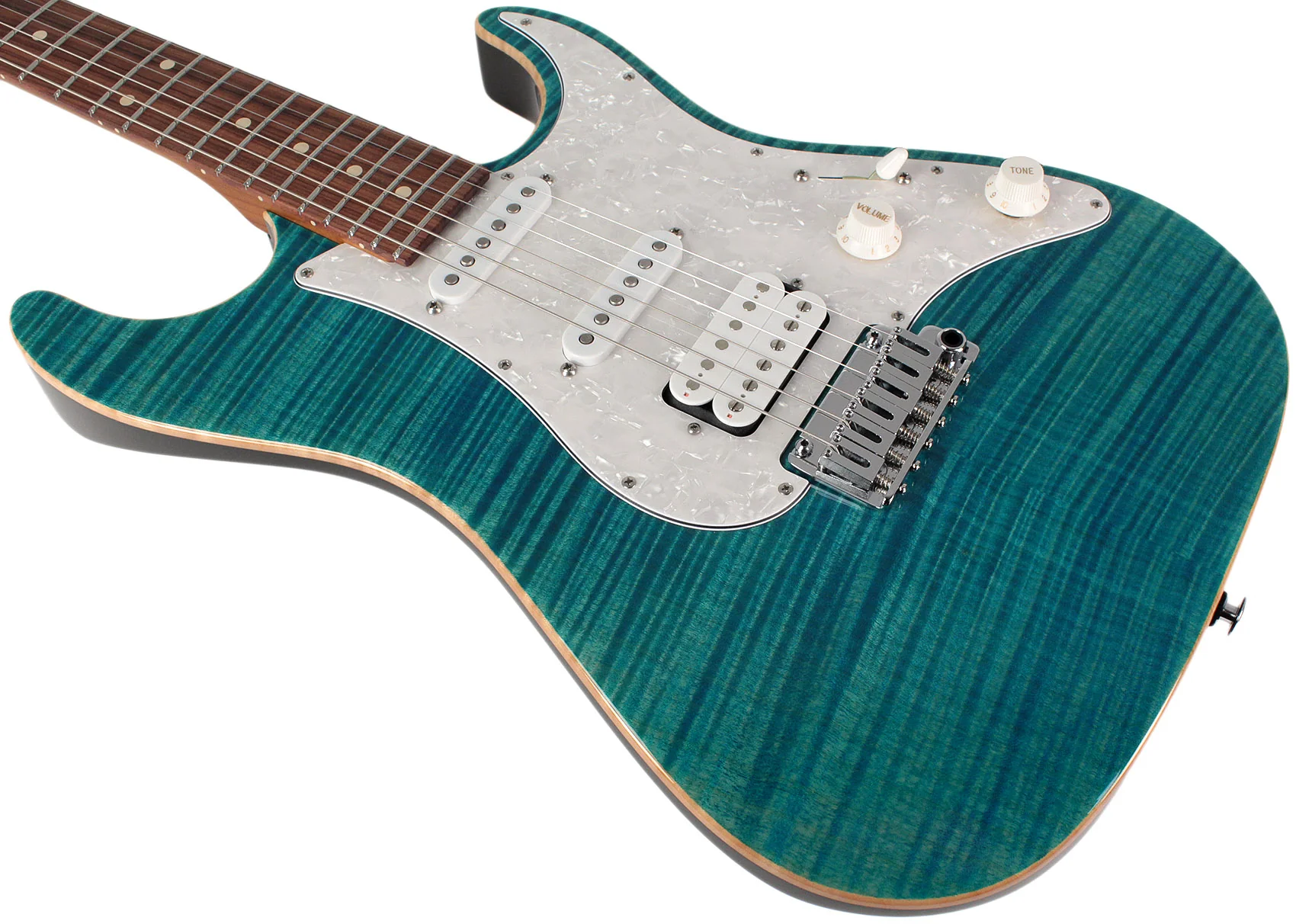 Suhr Standard Plus Guitar, Bahama Blue, Pau Ferro - Image 4