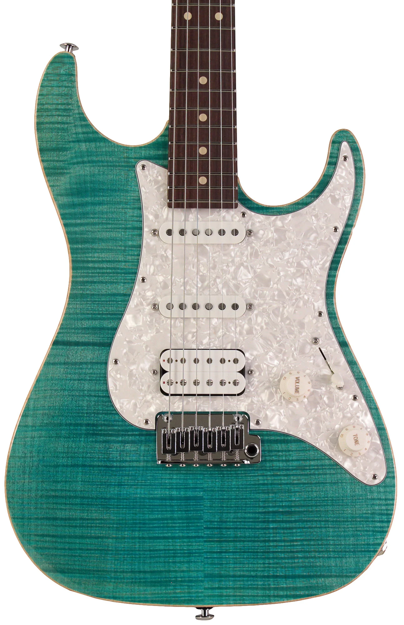 Suhr Standard Plus Guitar, Bahama Blue, Pau Ferro - Image 6