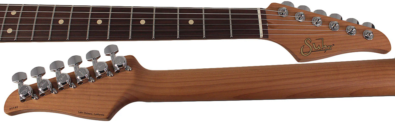 Suhr Standard Plus Guitar, Bahama Blue, Pau Ferro - Image 8