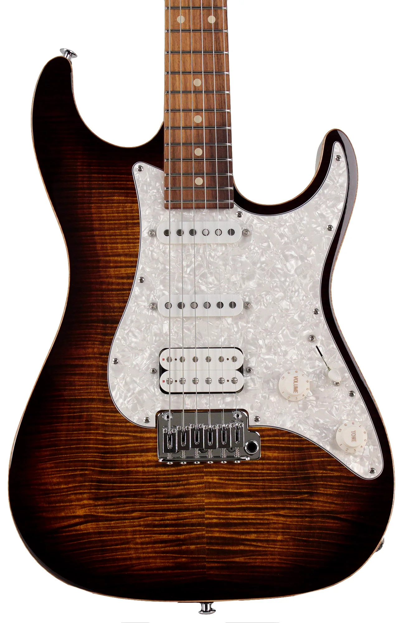 Suhr Standard Plus Guitar, Bengal Burst, Pau Ferro - Image 5