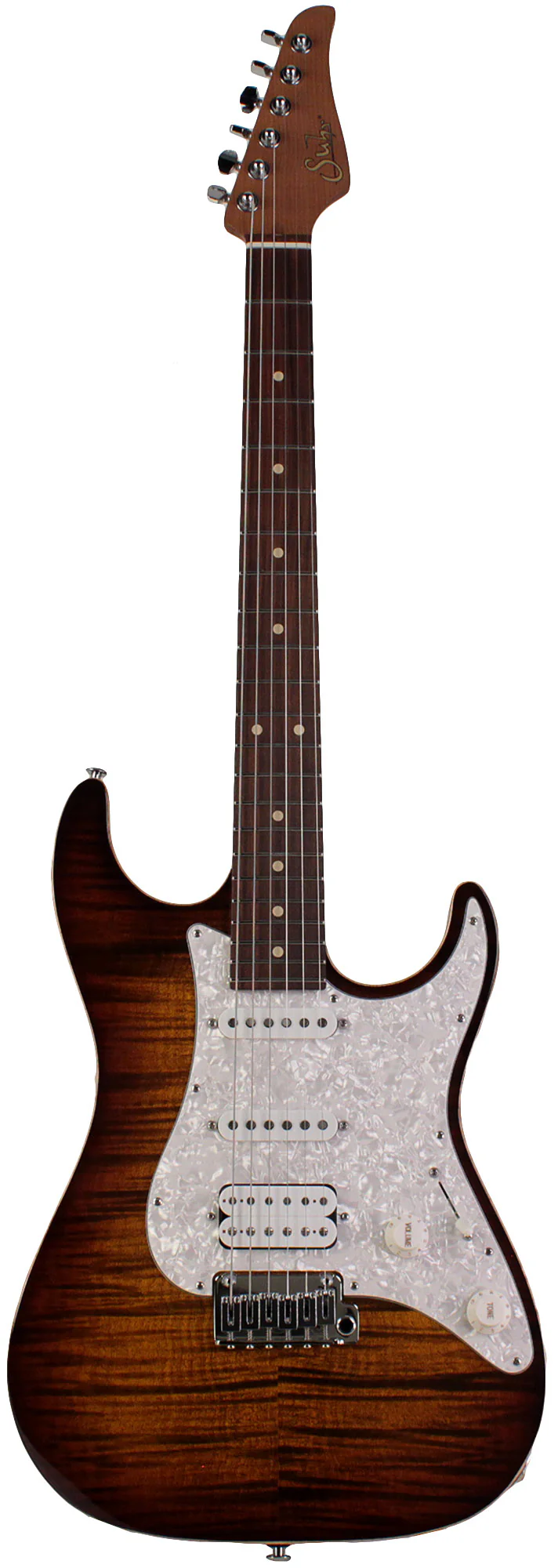 Suhr Standard Plus Guitar, Bengal Burst, Pau Ferro