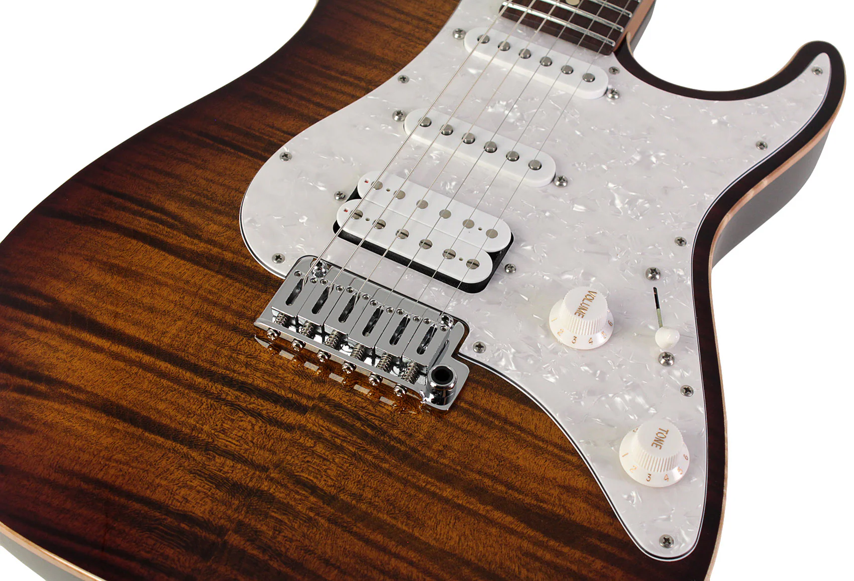 Suhr Standard Plus Guitar, Bengal Burst, Pau Ferro - Image 3