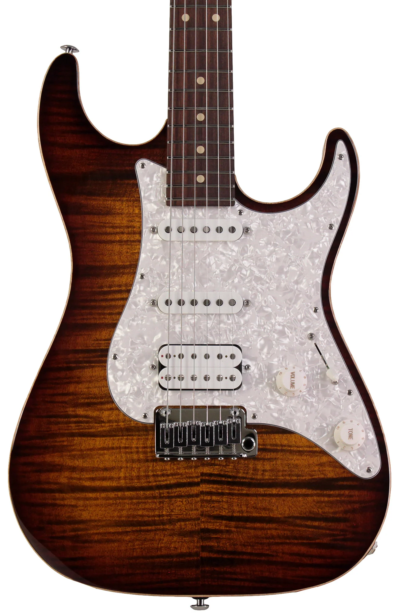 Suhr Standard Plus Guitar, Bengal Burst, Pau Ferro - Image 6