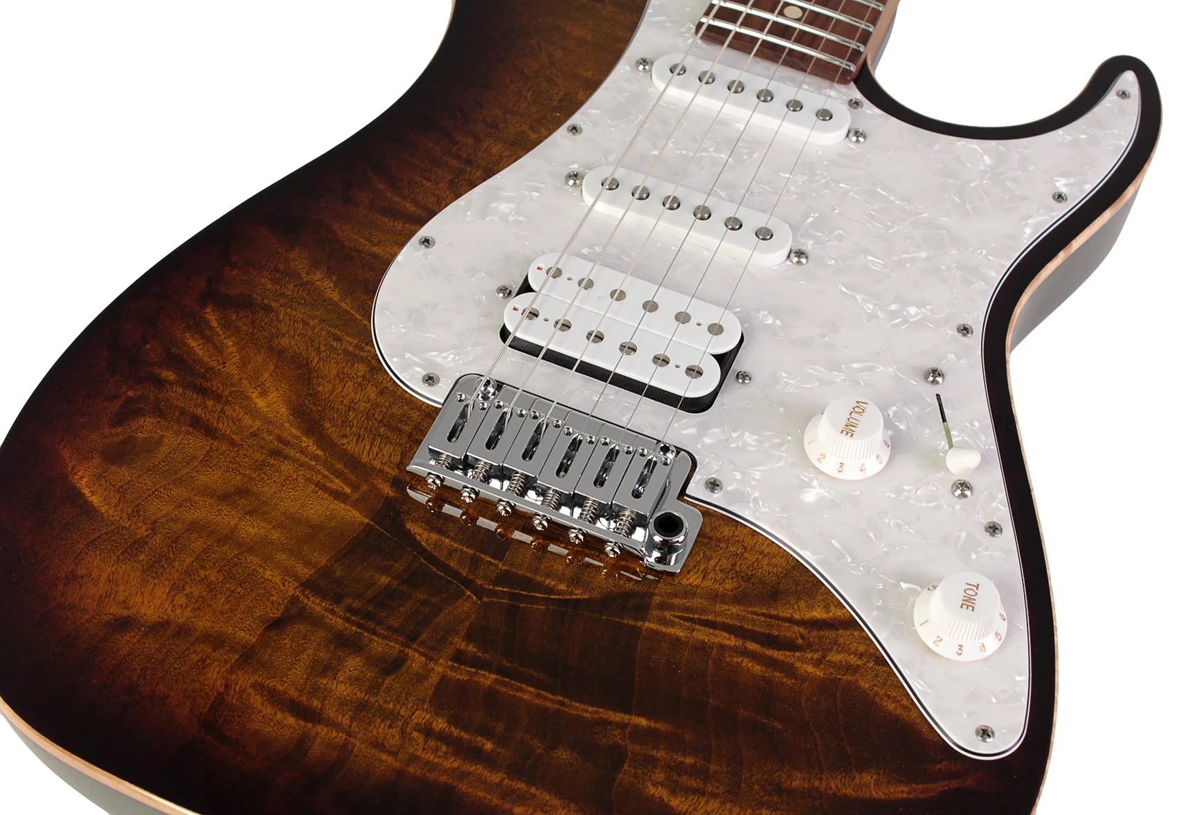 Suhr Standard Plus Guitar, Bengal Burst, Pau Ferro - Image 3