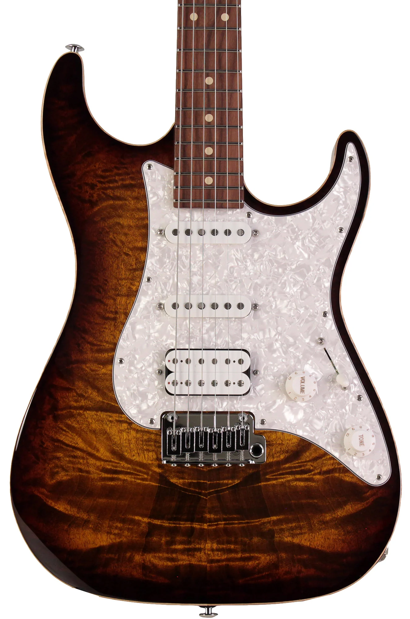 Suhr Standard Plus Guitar, Bengal Burst, Pau Ferro - Image 5