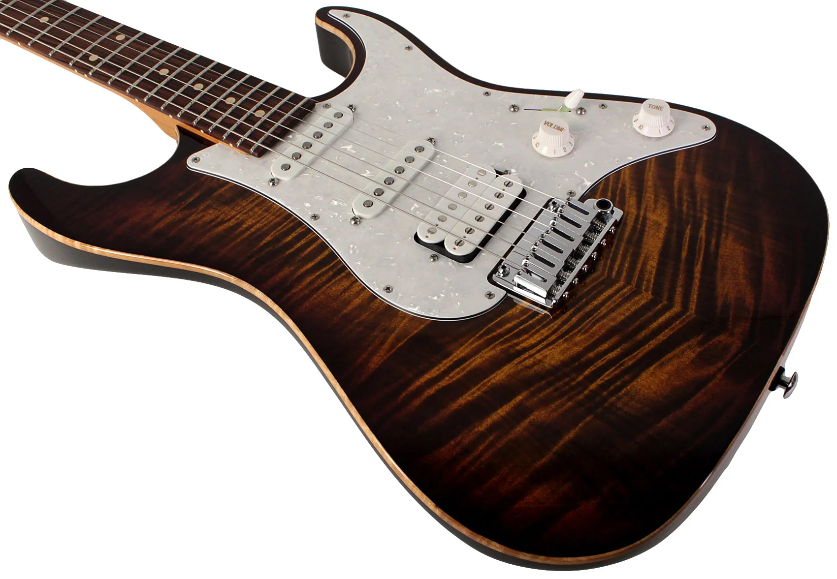 Suhr Standard Plus Guitar, Bengal Burst, Pau Ferro - Image 4