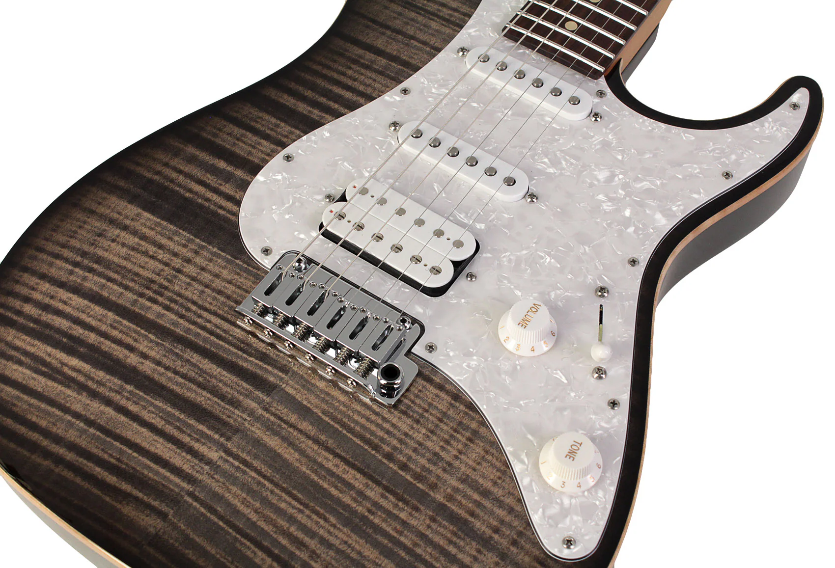 Suhr Standard Plus Guitar, Trans Charcoal Burst, Pau Ferro - Image 3