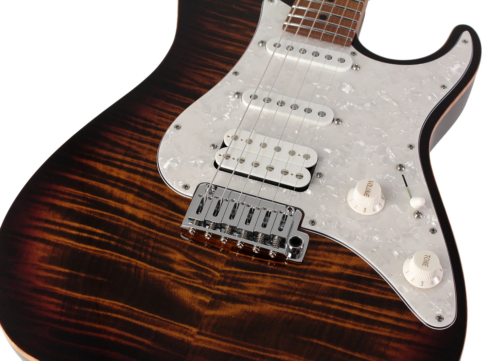 Suhr Standard Plus Guitar, Bengal Burst, Roasted Maple - Image 3