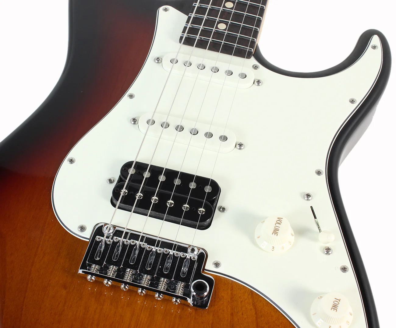 Suhr Throwback Standard Pro Guitar, Three Tone Sunburst, Rosewood - Image 7