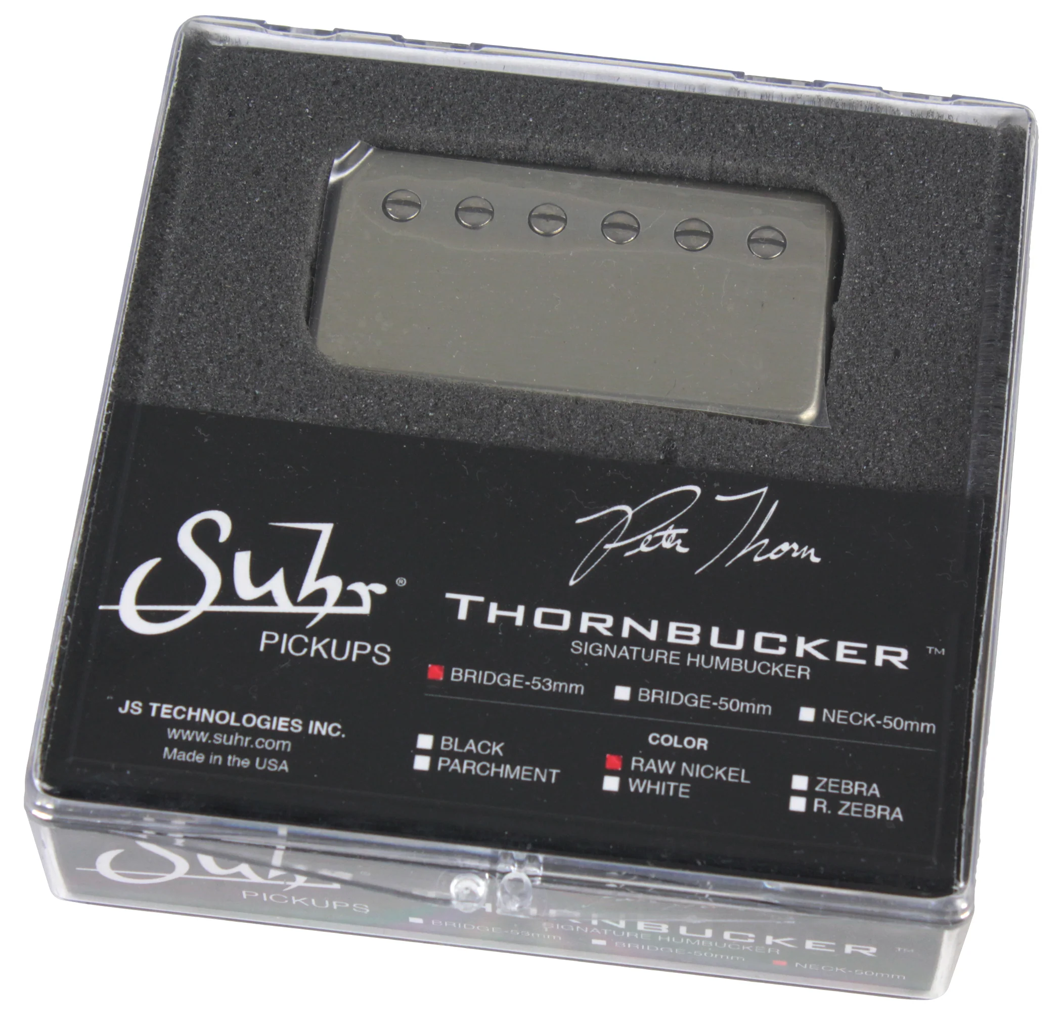 Suhr Thornbucker Pickup, Bridge, Raw Nickel, 50mm - Image 3