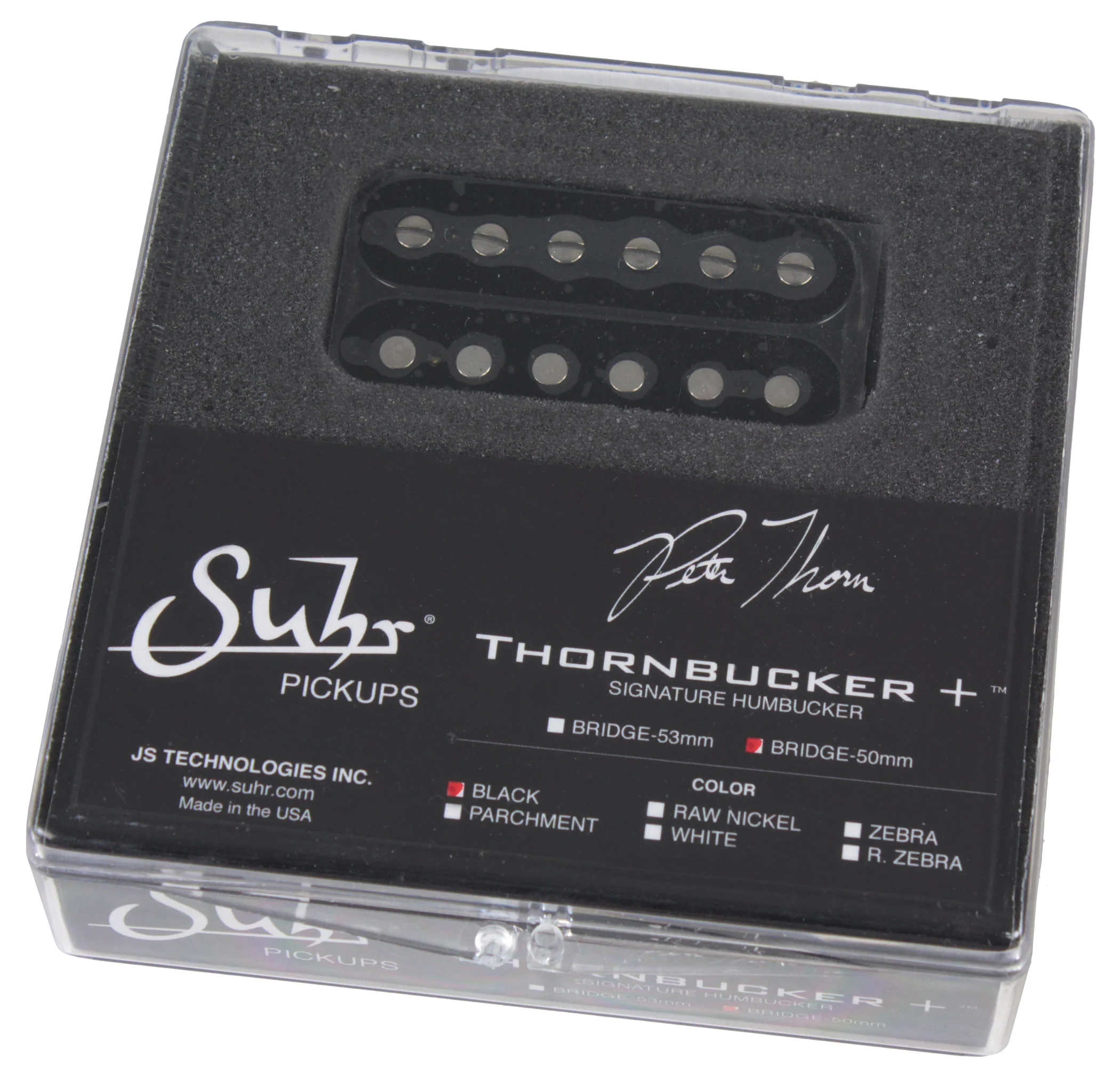 Suhr Thornbucker+ Plus Pickup, Bridge, Black, 50mm - Image 2