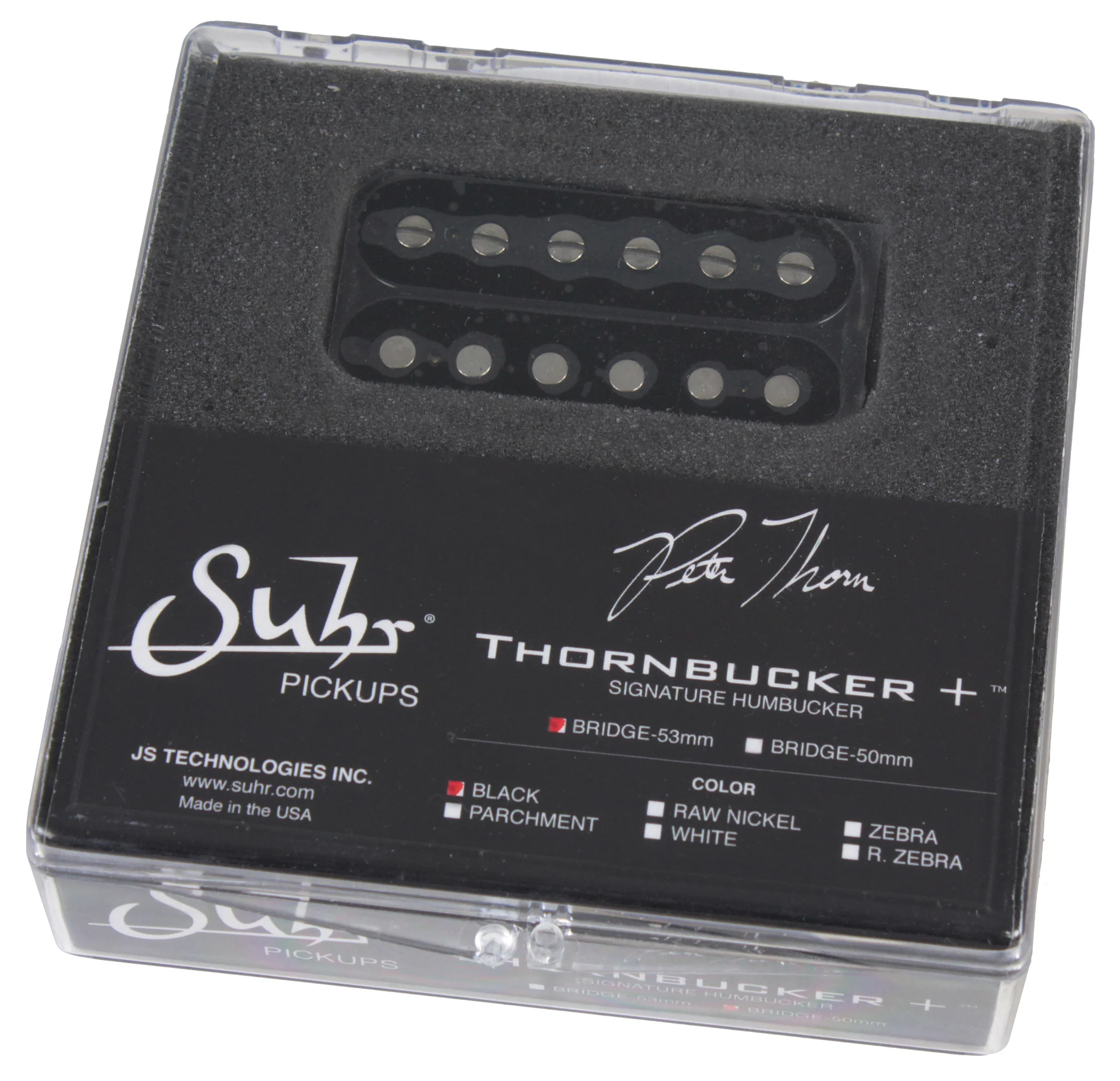 Suhr Thornbucker+ Plus Pickup, Bridge, Black, 53mm - Image 2