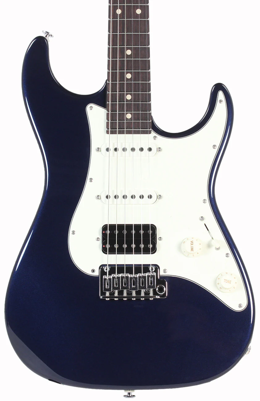 Suhr Throwback Standard Pro Guitar, Mercedes Blue, Rosewood - Image 3