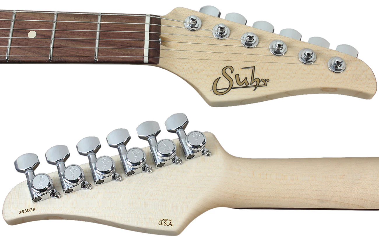 Suhr Throwback Standard Pro Guitar, Trans Red, Rosewood - Image 8