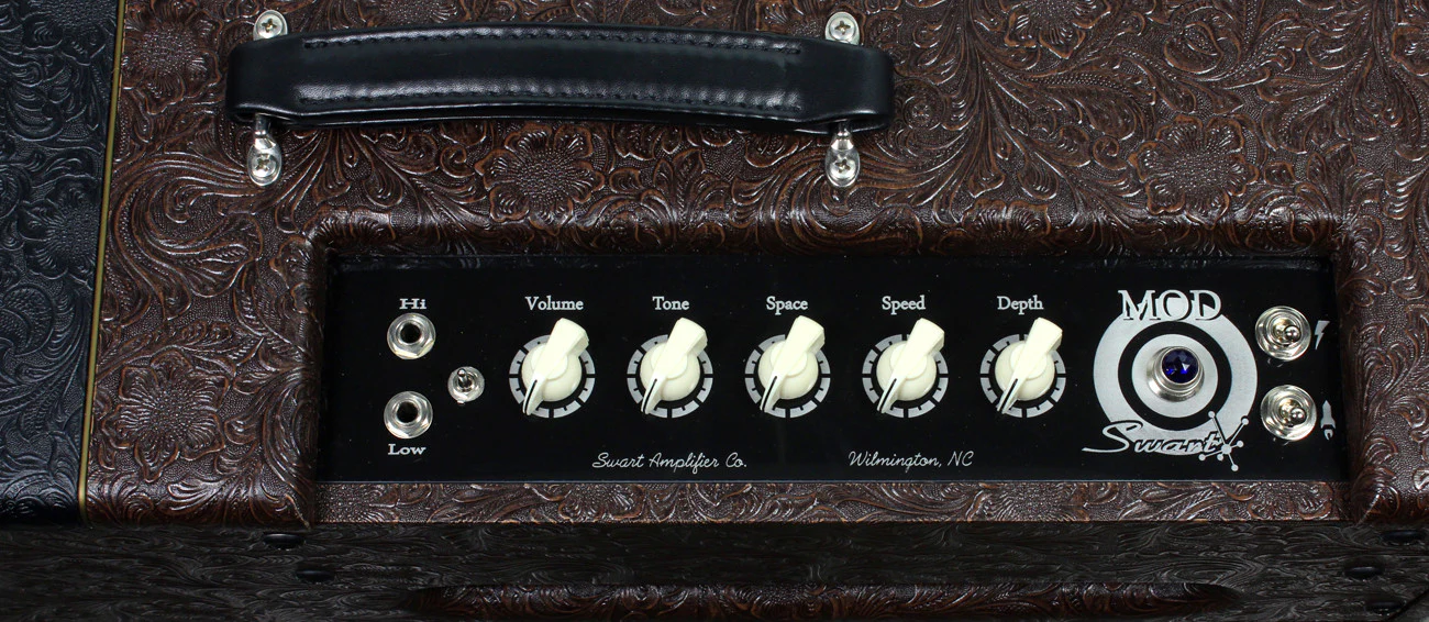 Swart Mod 84 Combo Amp, Brown Western, Black Western Stripe - Image 3