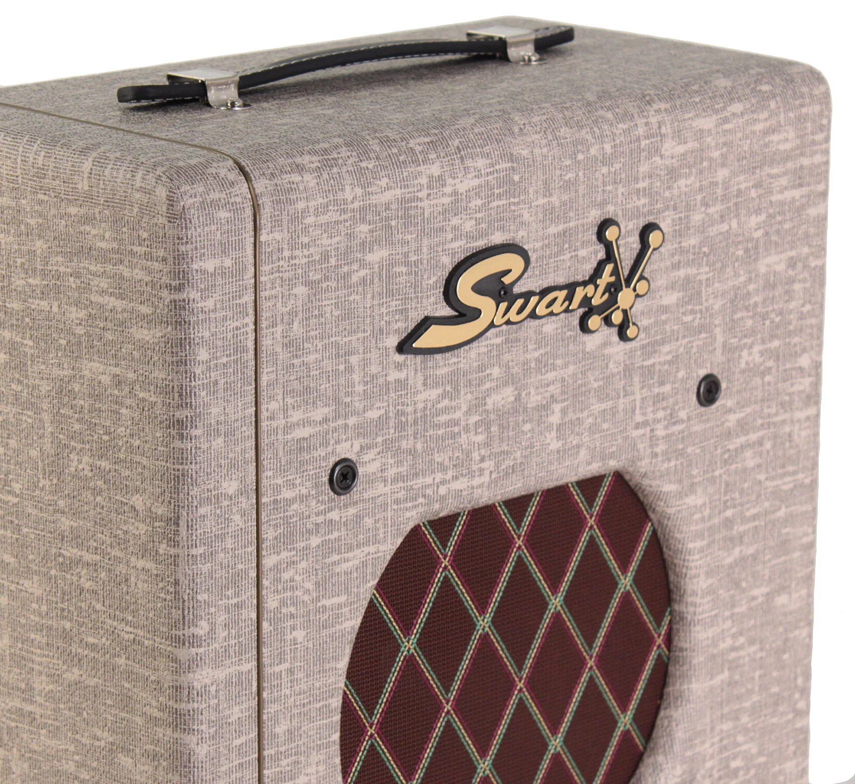 Swart Space Tone 6V6se Amp - Fawn Slub, Diamond Grille - Image 3