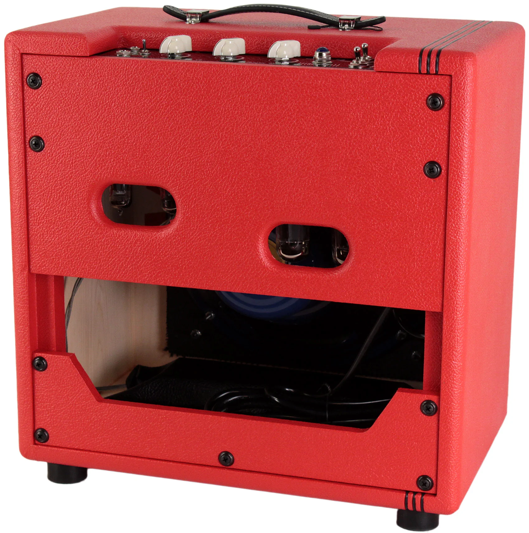 Swart STR-Tweed 1x12 Combo Amp, Red, Black Grille - Image 2