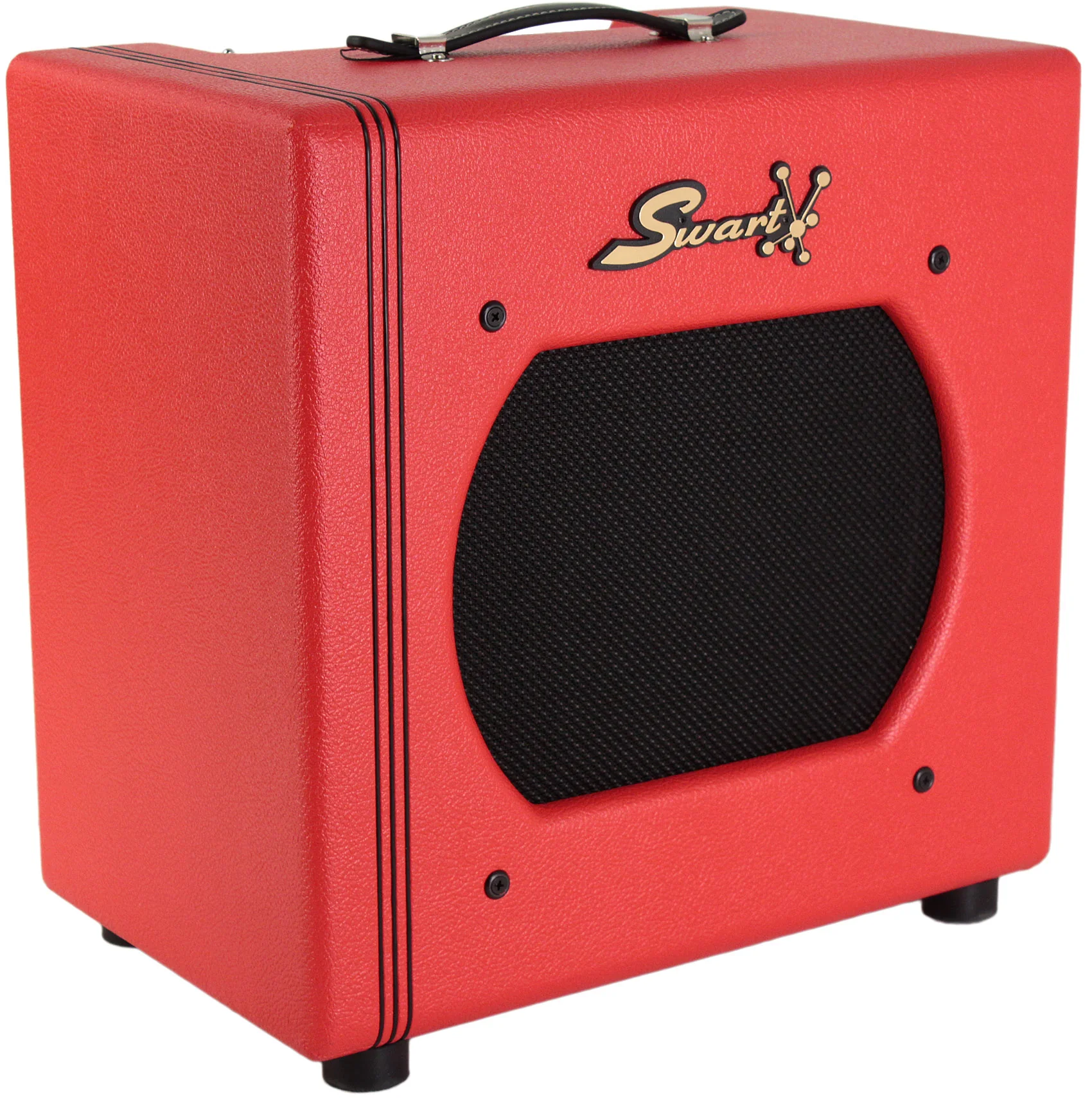 Swart STR-Tweed 1x12 Combo Amp, Red, Black Grille - Image 3