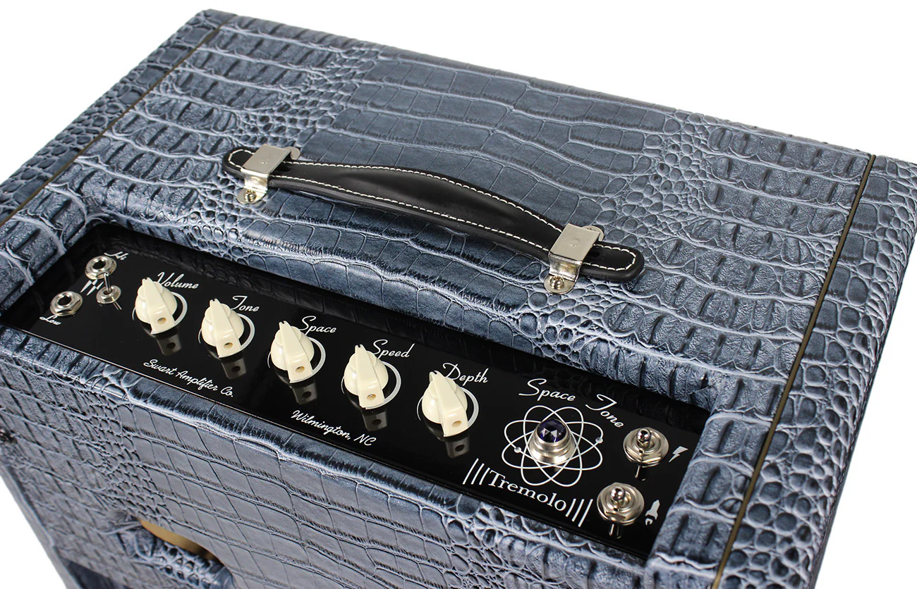 Swart STR-Tremolo 1x12 Combo Amp, Charcoal Blue Croc - Image 5